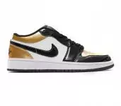 nike air jordan 1 low baskets gold black white